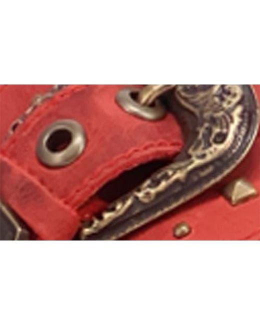 Dingo Red Lariat Slide Sandal
