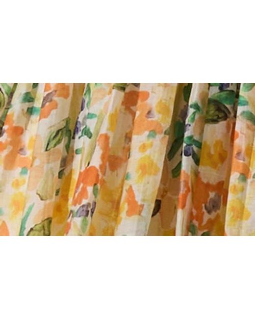 Astr Multicolor Floral Bubble Hem Minidress