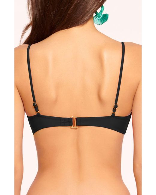 Ramy Brook Black Mona Underwire Bikini Top
