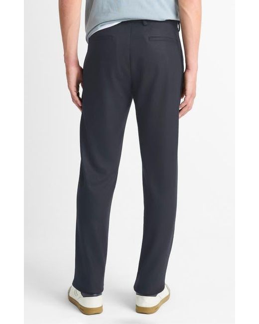 Vince Blue Flat Front Wool Blend Pants for men