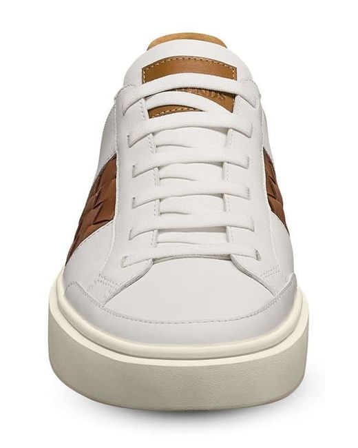 Allen Edmonds White Oliver Woven Panel Sneaker for men