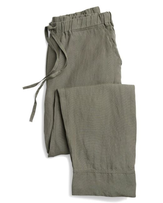 Parachute Gray Linen Lounge Pants for men
