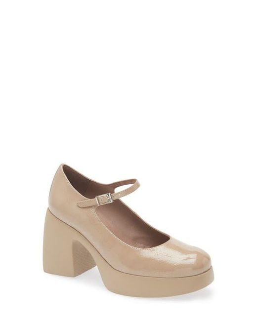 Wonders Natural Mary Jane Platform Pump