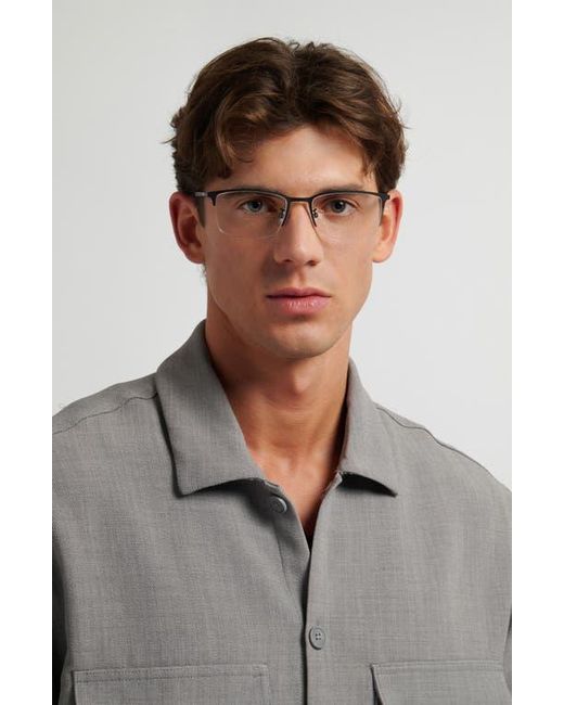 HUGO Multicolor 55Mm Rectangular Optical Glasses for men