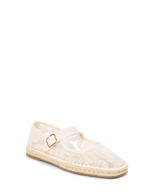 Matisse White Meg Mary Jane Flat