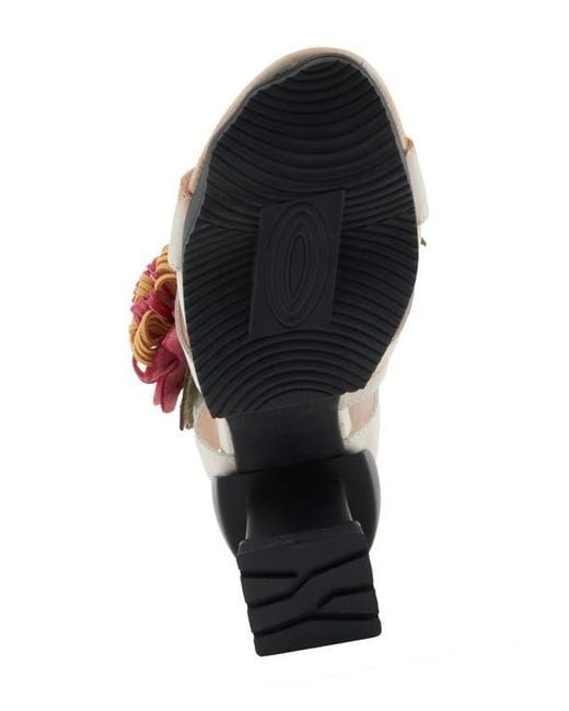 Spring Step Pink Hooked Ankle Strap Sandal