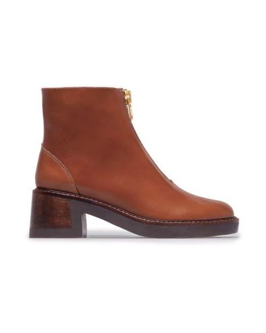 Bernardo Brown Tess Front Zip Bootie