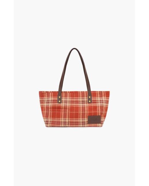 Oddli Red Mini Plaid Bag