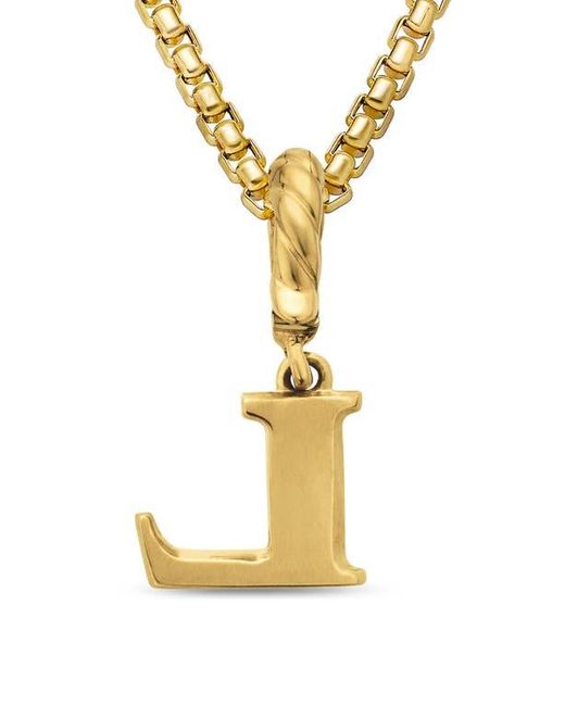 David Yurman Metallic Pavé A Initial Pendant