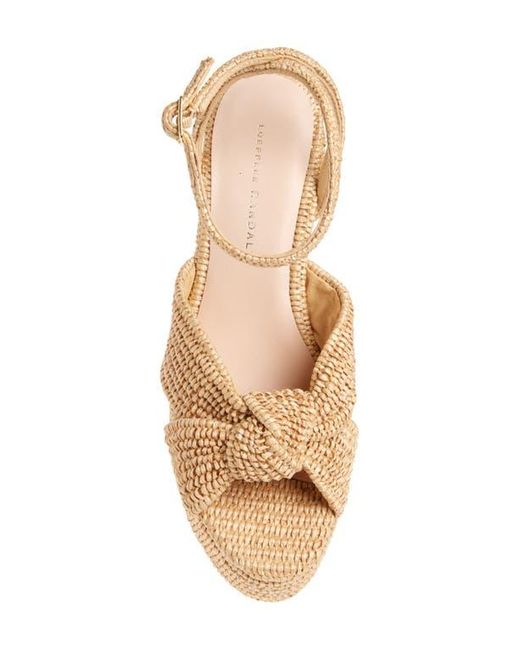 Loeffler Randall Metallic Liza Ankle Strap Platform Sandal