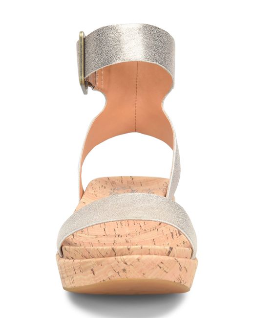 Kork-Ease Natural Kork-ease Mullica Ankle Strap Platform Wedge Sandal