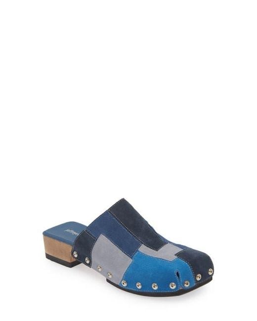 Jeffrey Campbell Calceus Patchwork Clog in Blue Lyst
