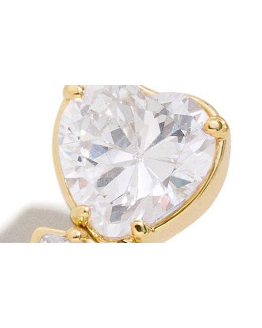 BaubleBar White Eva Cubic Zirconia Drop Earrings