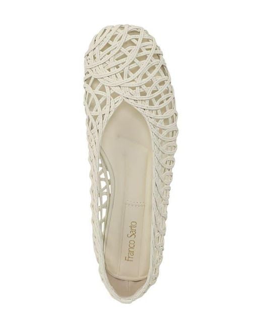 Franco Sarto White Amalia Flat