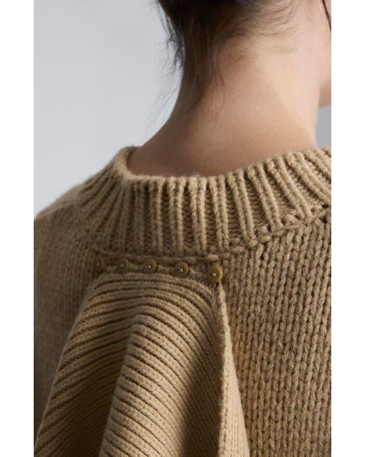 Kenneth Cole Multicolor Cap Sleeve Sweater With Removable Scarf