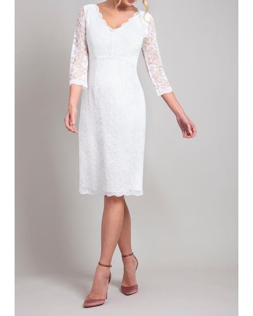 Alie Street London Gray Anya V-Neck Lace Wedding Dress