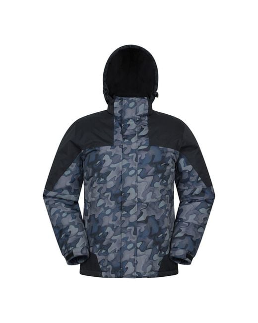 Mountain Warehouse Blue Shadow Ii Printed Ski Jacket for men