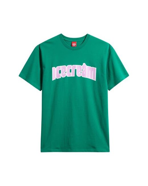 ICECREAM Green Vanilla Graphic T-Shirt for men