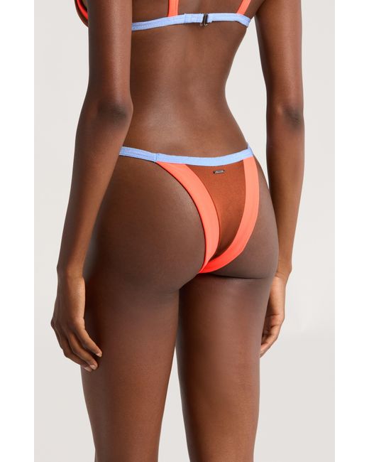 Maaji Orange Amber Nusa Reversible Bikini Bottoms At Nordstrom