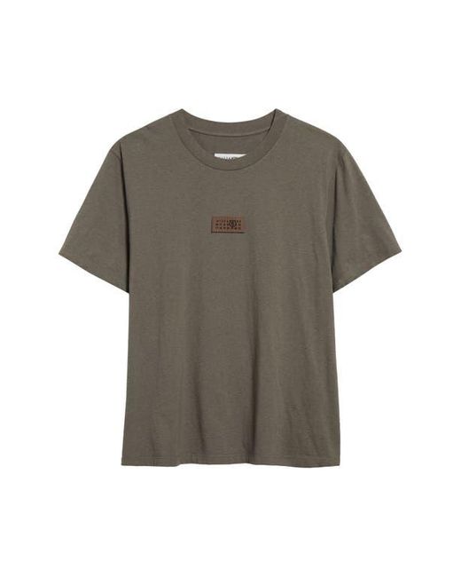 MM6 by Maison Martin Margiela Gray Numeric Logo Patch T-Shirt for men
