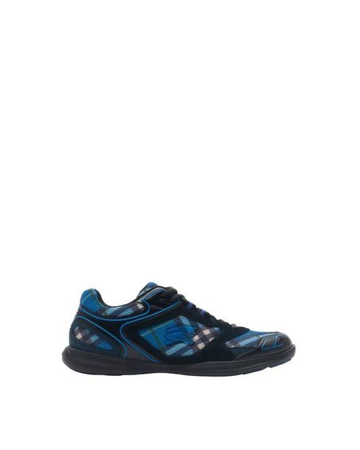 Burberry Check Matrix Sport Sneakers in Blue for Men | Lyst display picture 3