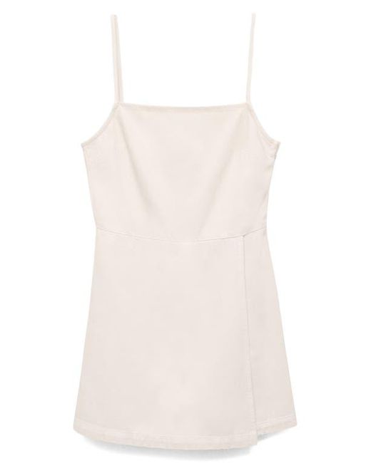 Mango Natural Denim Skort Romper