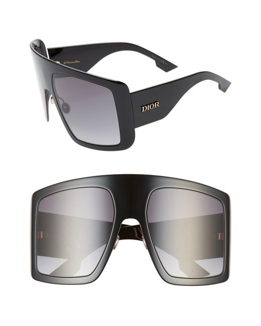 Dior Black Solight1s 60mm Shield Sunglasses