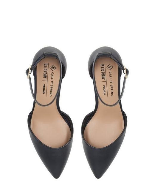 ALDO Black Daliaa Ankle Strap Pointed Toe Pump