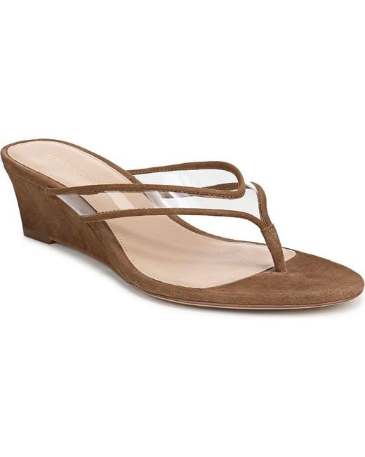Veronica Beard Multicolor Clea Wedge Flip Flop
