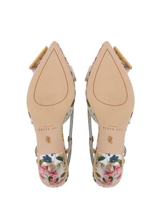 Ted Baker Metallic Romy Pointed Toe Slingback Pump