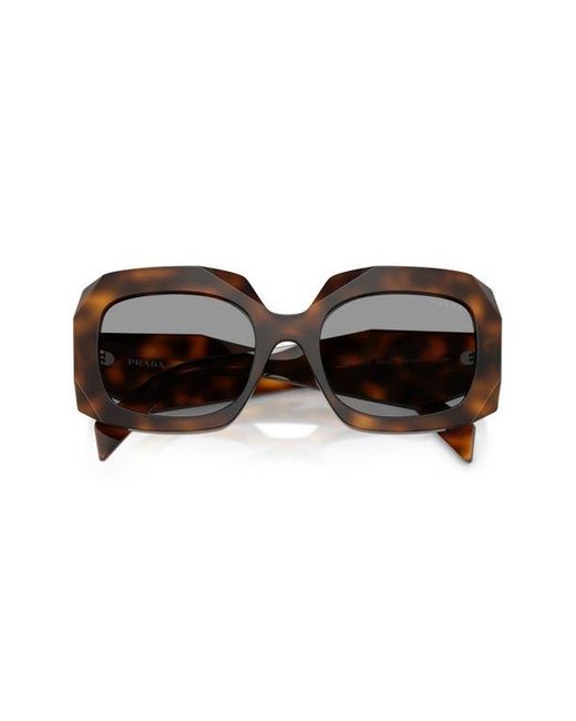 Prada Black 55Mm Square Sunglasses
