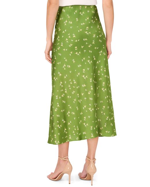 Halogen® Green Halogen(r) Side Slit Midi Skirt