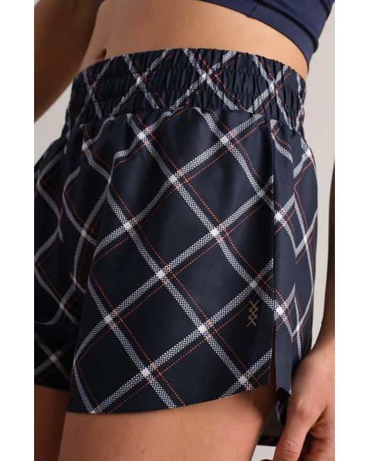 Rhone Blue Mirage Windowpane Plaid Upf 50+ Shorts