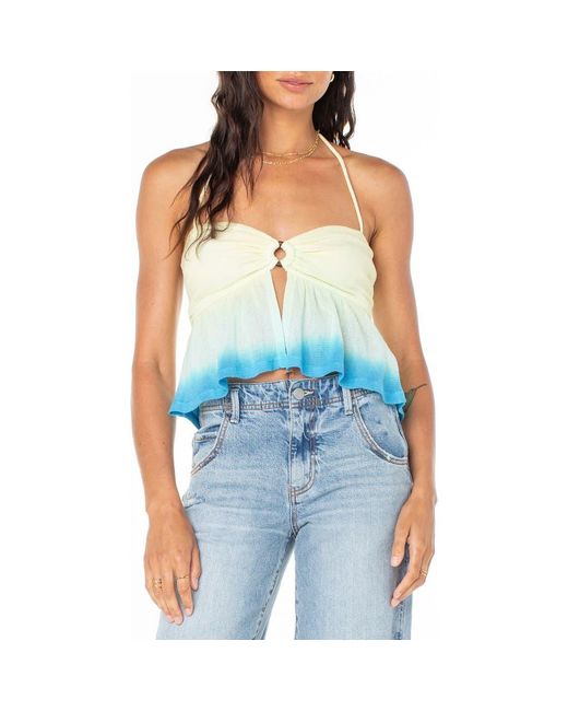 Roxy Blue Magic Hour Ombré Halter Top
