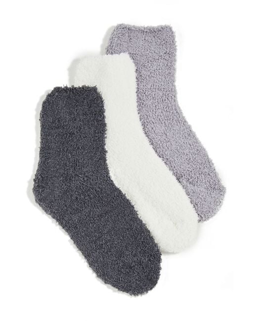 Stems Gray 3-Pack Lounge Ankle Socks