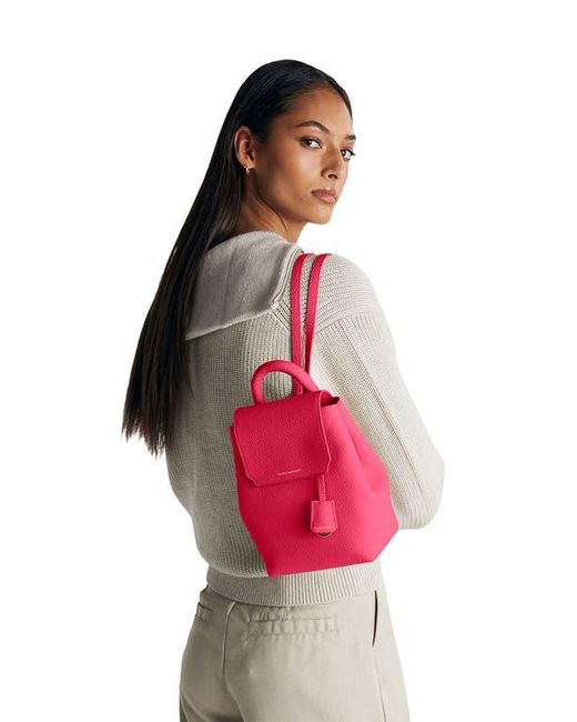 Maison De Sabre Pink Mini Soft Leather Backpack