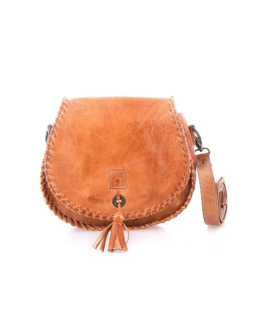 Bed Stu Orange Half Moon Saddle Bag
