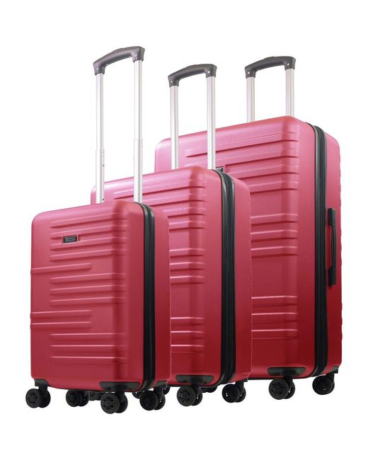 American Dreamliner Red 3-Piece Hardside Luggage Set 22.5, 26.5, 30