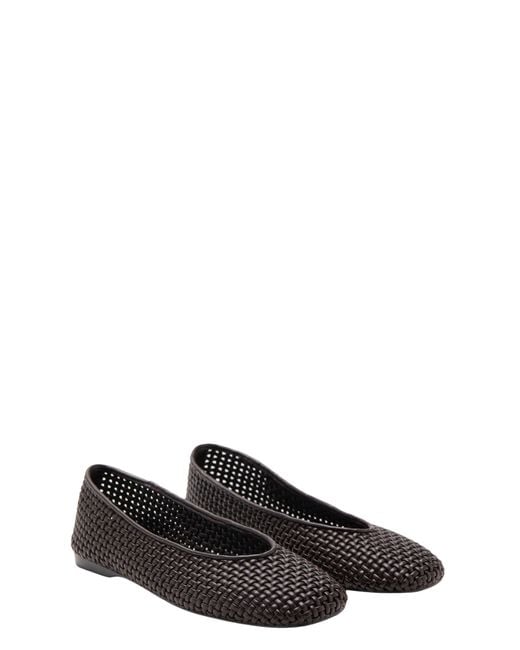 Mango Black Braided Ballet Flat