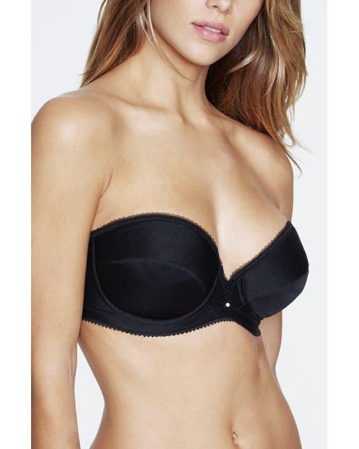 Dominique Intimates Black Margeau Low Plunge Strapless Bra