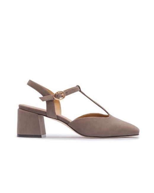 Bernardo Brown Romi T-Strap Pump