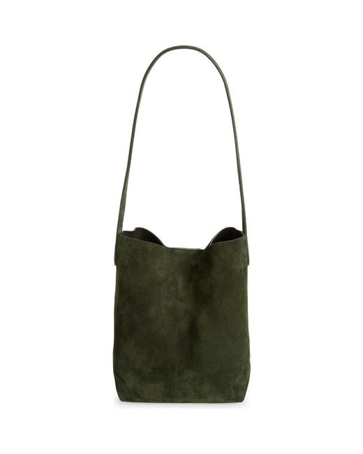 Mansur Gavriel Green Small Everyday Cabas Suede Hobo Bag