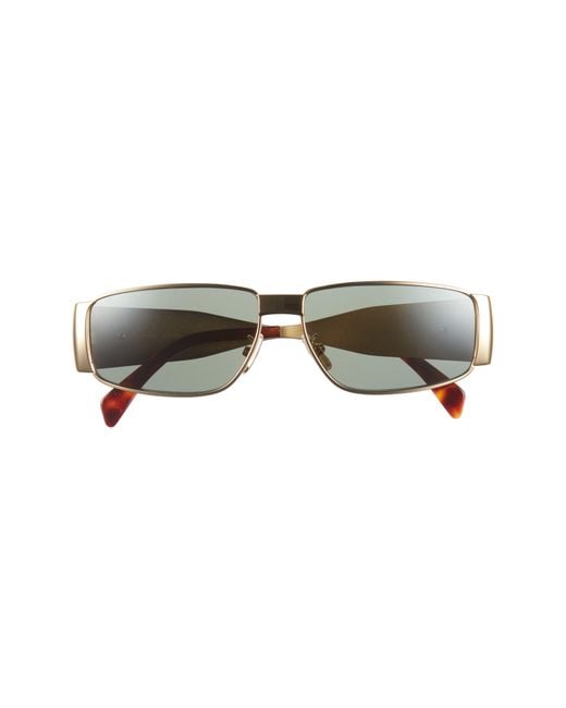 Céline Brown Triomphe 06 59Mm Rectangular Sunglasses for men