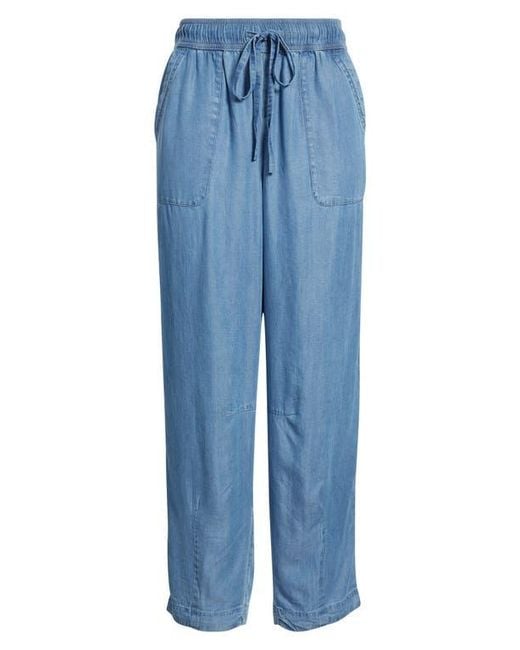 Caslon Blue Ankle Drawstring Utility Pants