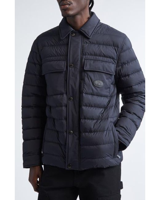 Burberry Men's Black Shea Quilted Down Overshirt