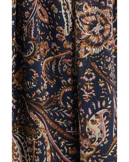 Sam Edelman Women's Brown Boho Paisley Long Sleeve Maxi Dress -  seucardapiopratico.com.br