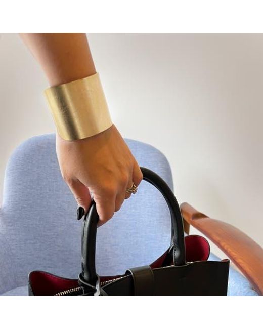 Youzey Yellow Hammered Cuff
