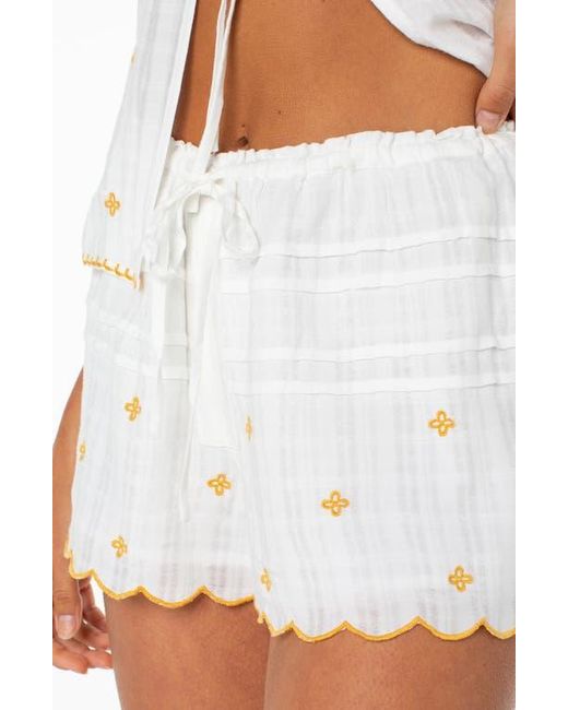 Roxy White Full Bloom Halter Top