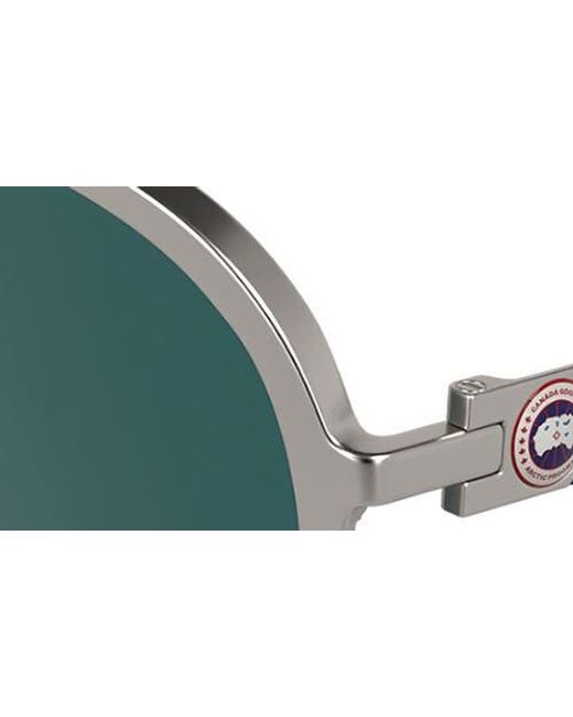 Canada Goose Green 60Mm Aviator Sunglasses