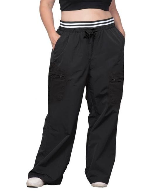 Standards & Practices Black Wide Leg Cargo Pants